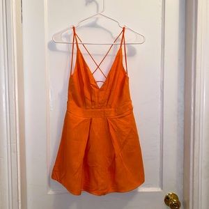 Cute summer romper! #romper #orange #summer